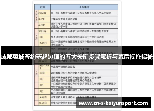 成都蓉城签约塞超边锋的五大关键步骤解析与幕后操作揭秘 成都蓉城签约塞超边锋的五大关键步骤解析与幕后操作揭秘